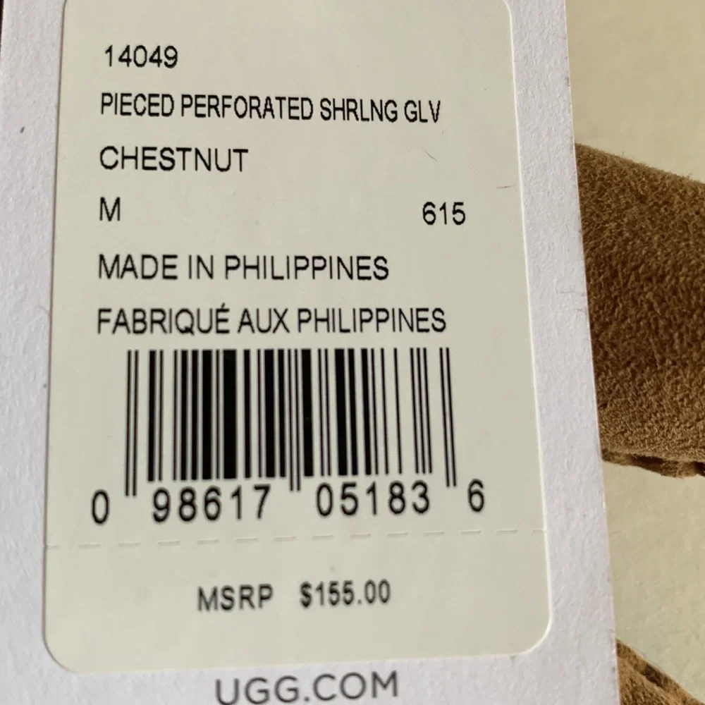 UGG Perforated Shearling Gloves